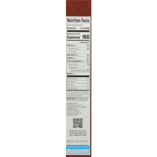 Food Club Brown Rice, Instant, Long Grain