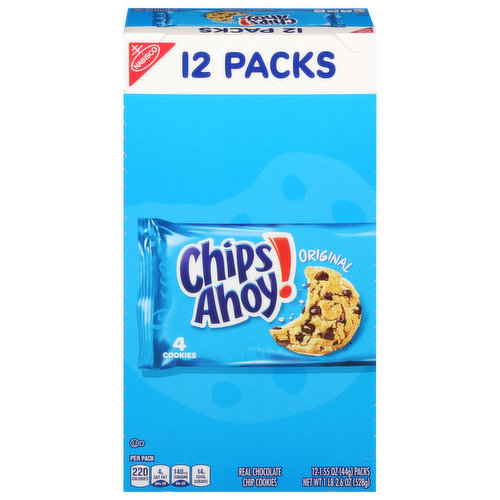 Chips Ahoy! Cookies, Real Chocolate Chip, Original, 12 Packs