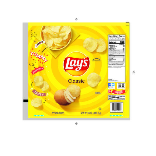 Lay's Classic Potato Chips, 8 Ounce