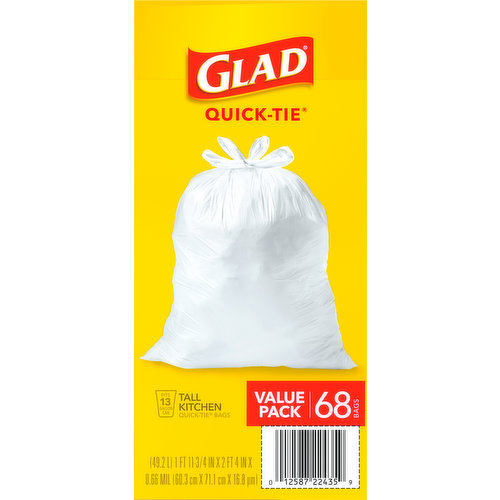 Glad Strong 13-gal Tall Kitchen Trash Bags 78362 Clo78362 for sale