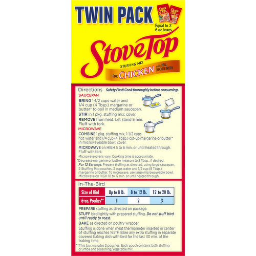 STOVE TOP Stove Top Turkey Stuffing Mix 6 oz