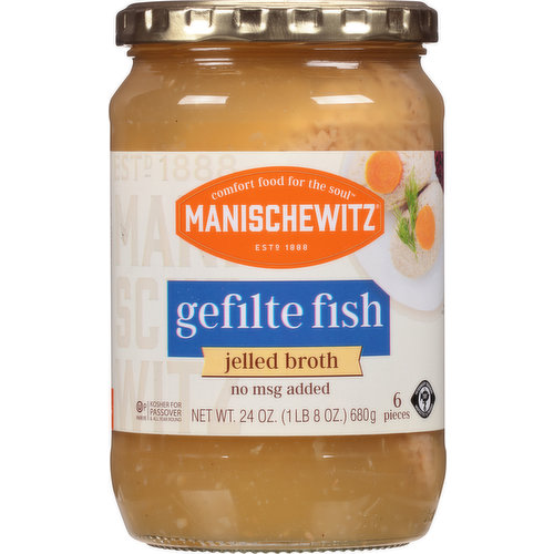 Manischewitz Gefilte Fish, Jelled Broth
