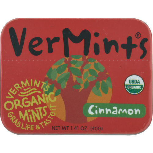 VerMints Mints, Organic, Cinnamon