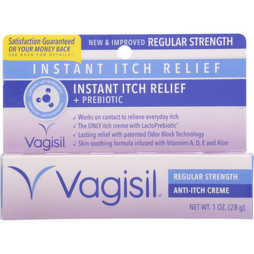 Vagisil Itch Relief, Instant, Regular Strength