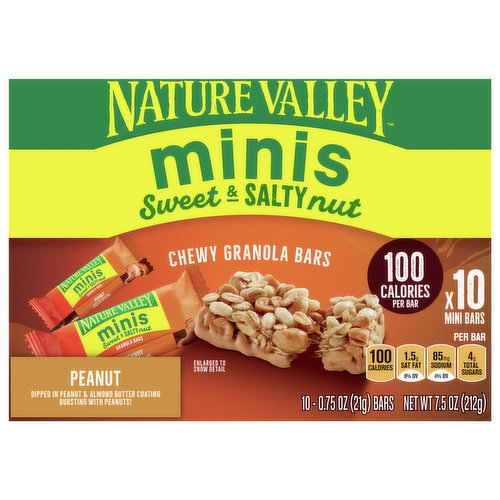 Mini Granola Bars, Sweet And Salty Peanut Bar