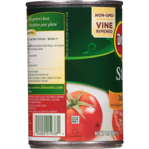 Del Monte Tomatoes, Stewed, Italian Recipe