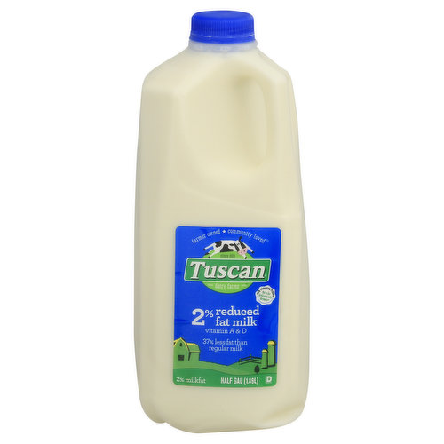 Tuscan Dairy Farms Milk, Reduced Fat, 2%