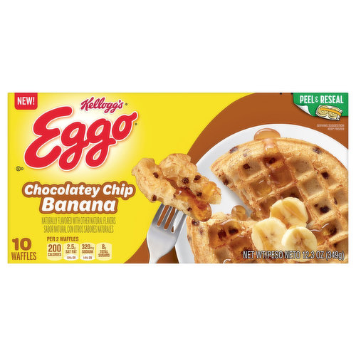 Eggo Waffles, Chocolatey Chip, Banana