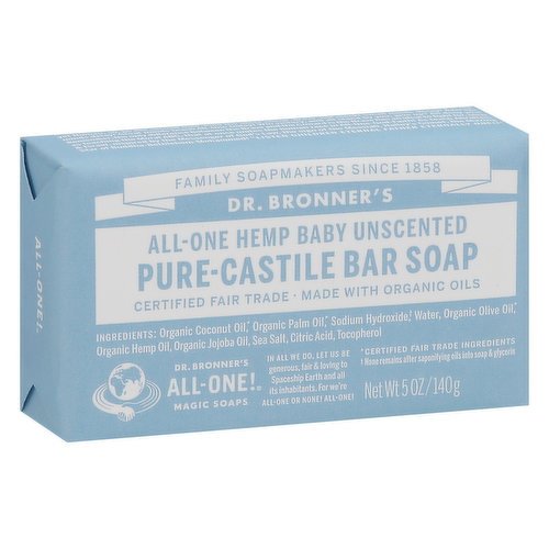 Unscented - Pure-Castile Bar Soap