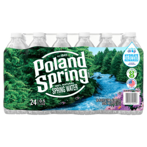 Poland Spring Spring Water, 100% Natural