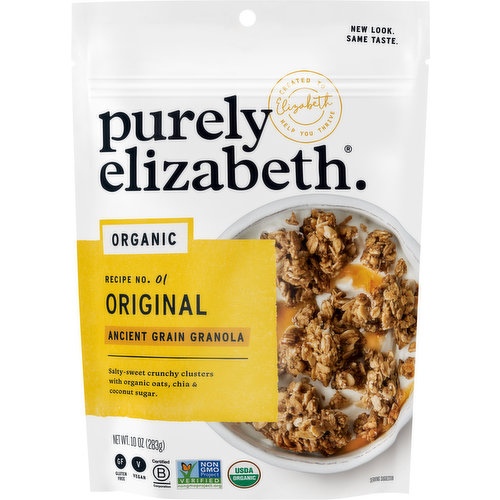 Purely Elizabeth Ancient Grain Granola, Organic, Original, Recipe No. 1