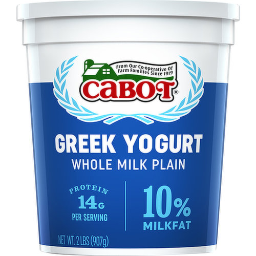 Cabot Whole Milk Plain Greek Yogurt