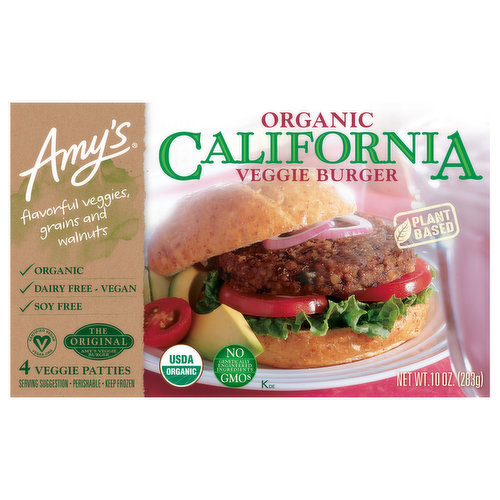 Amy's Veggie Burger, Organic, California