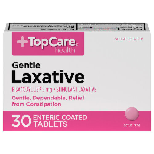 TopCare Laxative, Gentle, 5 mg, Tablets