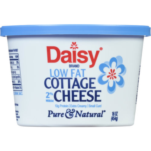 Daisy Cottage Cheese, Low Fat, Small Curd, 2% Milkfat