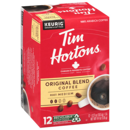  Tim Hortons Original Blend, Medium Roast Ground