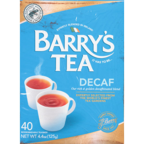 Barry's Tea Tea, Decaf, Tea Bags