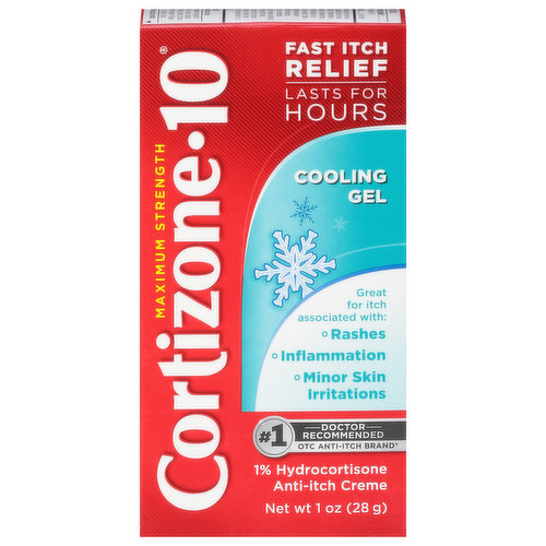 Cortizone-10 Fast Itch Relief, Maximum Strength, Cooling Gel