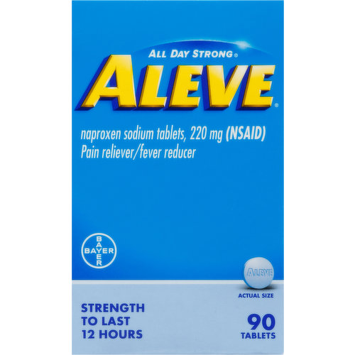 Aleve Pain Reliever/Fever Reducer, 220 mg, Tablets