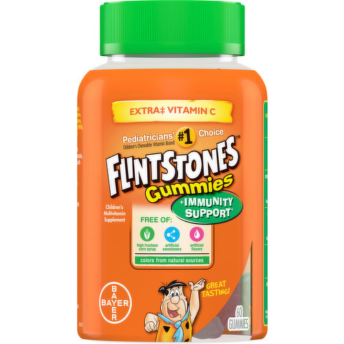 Flintstones Multivitamin Supplement, Children's, +Immunity Support, Gummies