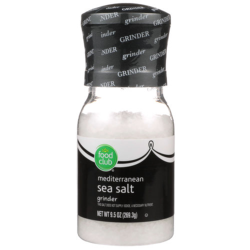 Food Club Mediterranean Sea Salt Grinder
