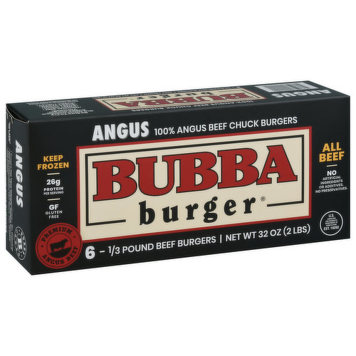 Bubba Burger Burgers, Angus Beef