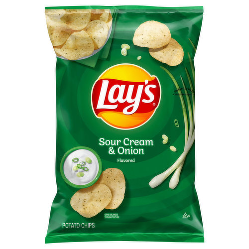 Lay's Potato Chips, Sour Cream & Onion Flavored