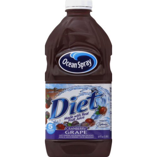 Ocean Spray Juice Drink, Diet Cranberry Grape