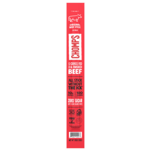 Chomps Beef Sticks, Original, Mild