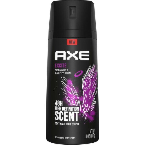 AXE Deodorant Bodyspray, Excite, 48H High Definition Scent