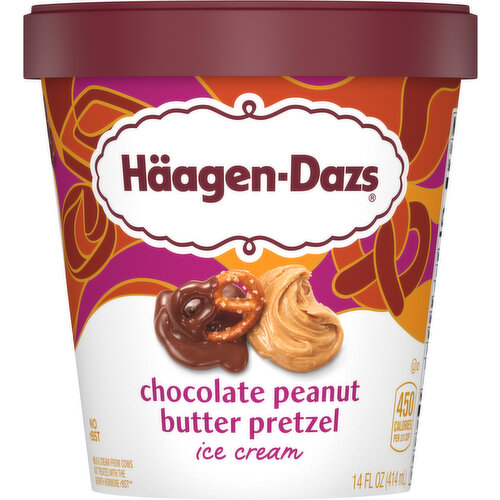 Haagen-Dazs Ice Cream, Chocolate Peanut Butter Pretzel