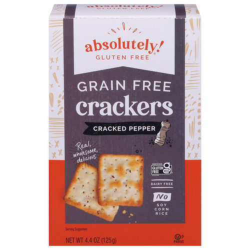 Absolutely! Gluten Free Crackers, Grain Free, Cracked Pepper