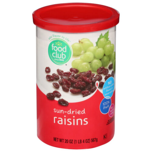 Food Club Raisins, Sun-Dried