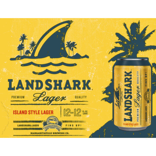 Land Shark Beer, Island Style Lager, 12 Pack
