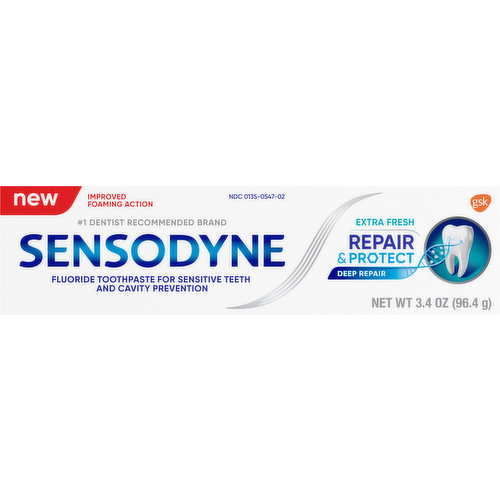 Sensodyne Toothpaste, Extra Fresh, Repair & Protect