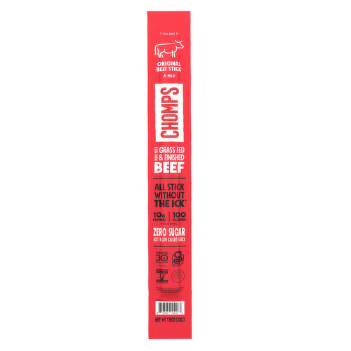 Chomps Beef Stick, Original, Mild