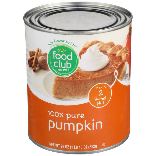 Food Club 100% Pure Pumpkin