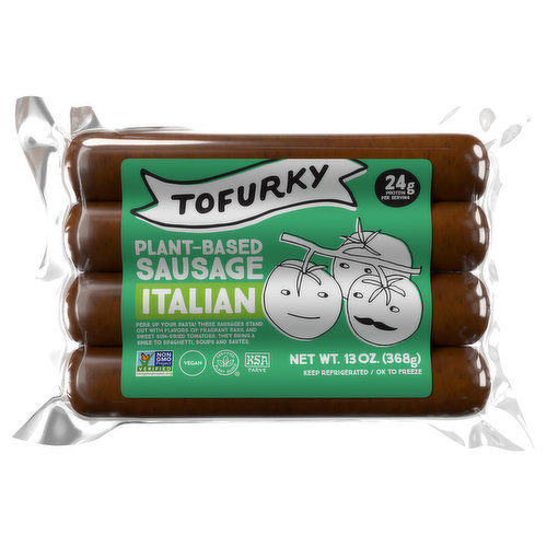 Tofurky Sausage, Italian, Plant-Based