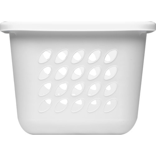 Sterilite Laundry Basket, 1.5 Bushel, White