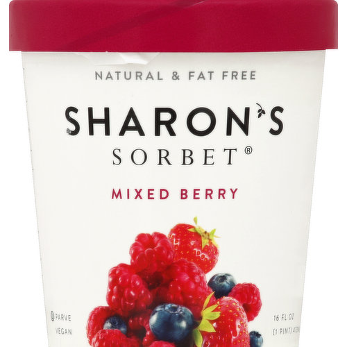 Sharons Sorbet Sorbet, Mixed Berry