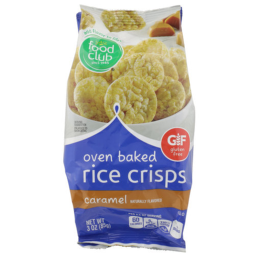 Food Club Caramel Oven Baked Rice Crisps