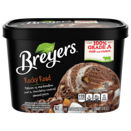 Breyers Frozen Dairy Dessert, Rocky Road