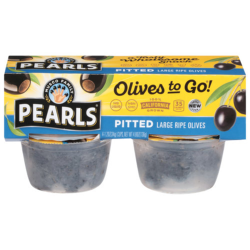Pearls Olives, Pitted, Large Ripe