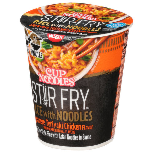 Nissin Cup Noodles Stir Fry Japanese Teriyaki Chicken Flavor Rice