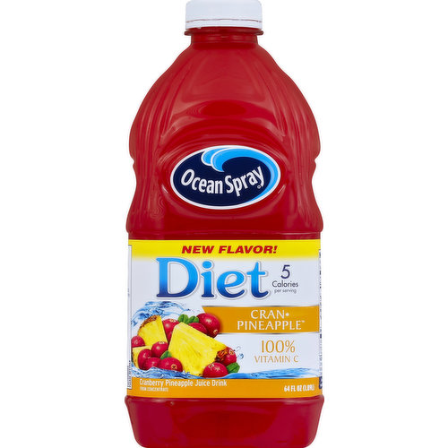 Ocean Spray Juice Drink, Diet, Cran-Pineapple