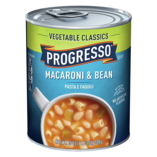 Progresso Soup, Macaroni & Bean, Vegetable Classics