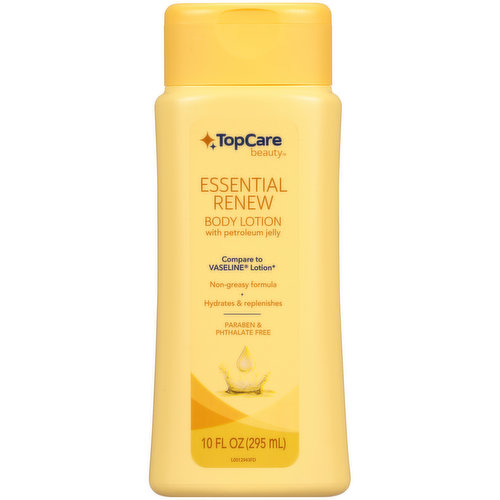 TopCare Body Lotion, with Petroleum Jelly, Essential Renew