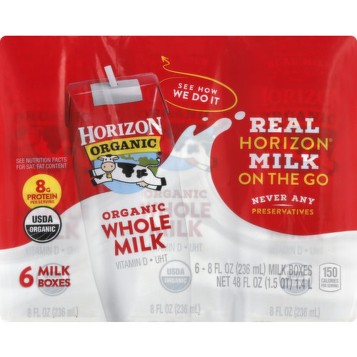 Horizon Organic Milk, Organic, Whole