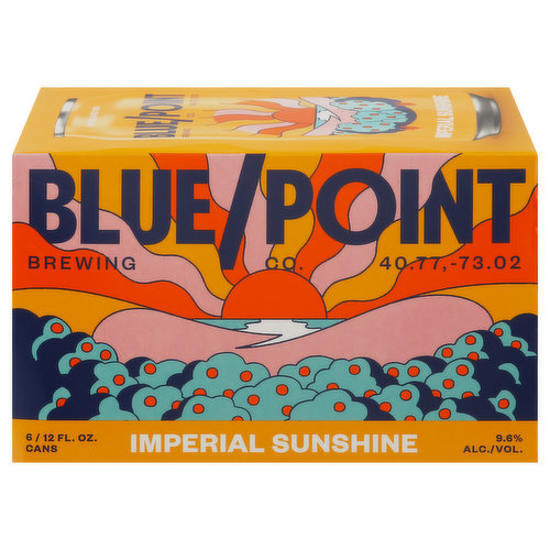 Blue Point Brewing Co. Beer, Blonde Ale with Oranges, Imperial Sunshine