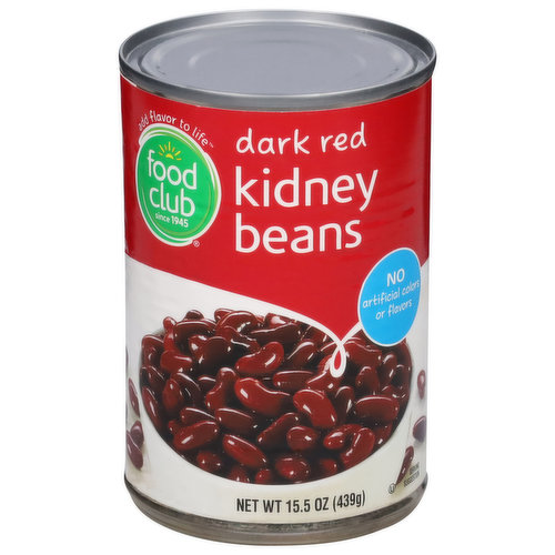 Food Club Kidney Beans, Dark Red